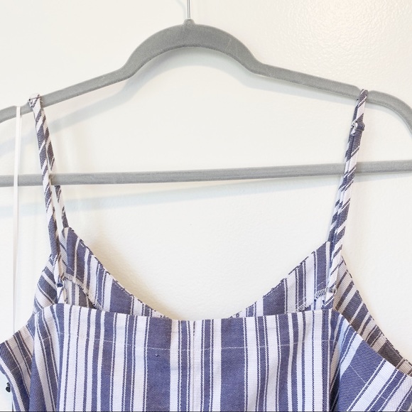 Vince Camuto Sleeveless Dobby Striped Jumper Large - Picture 6 of 9